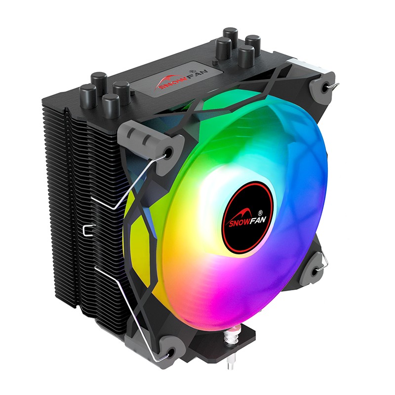 am4 cpu 风扇冷却器 12v 4pin 4 热管 amd rgb cpu 空气冷却器 lga1151 argb cpu 冷却器适用于英特尔